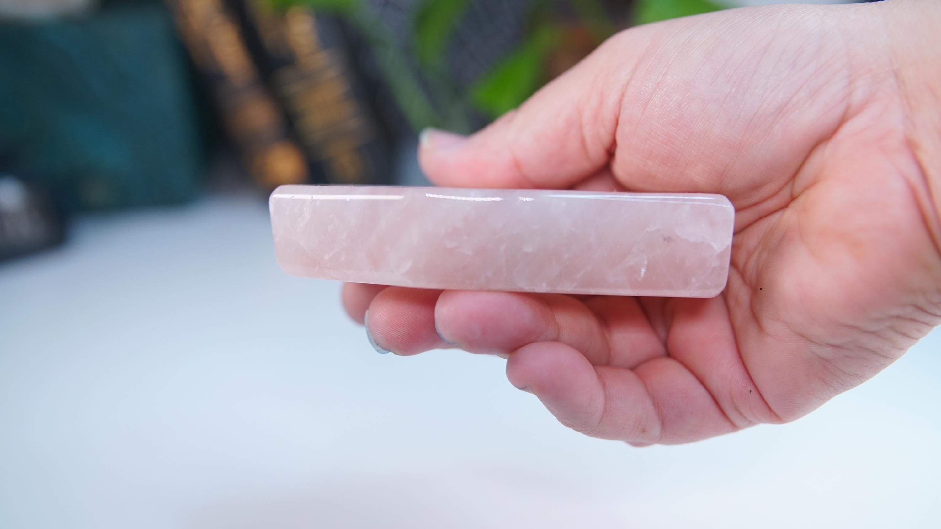 Rose Quartz Coffin Bowl Carving | Intuitively Selected | High Quality Crystal | Rose Quartz | US Seller