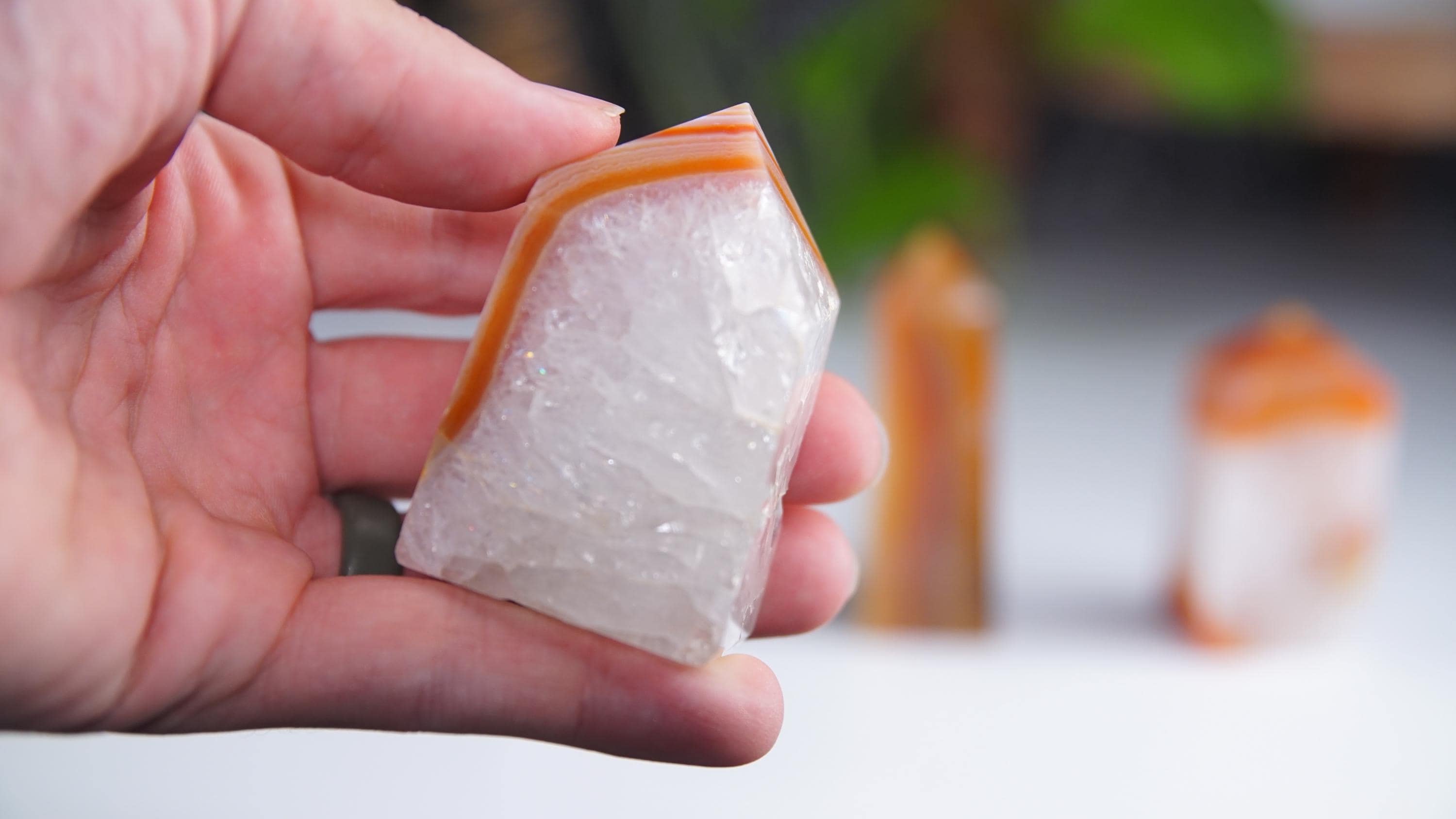 Carnelian Point Obelisk, Red Agate Tower, Druzy Protection Gift, Feng Shui Altar Energy Healing Reiki Healing Crystals