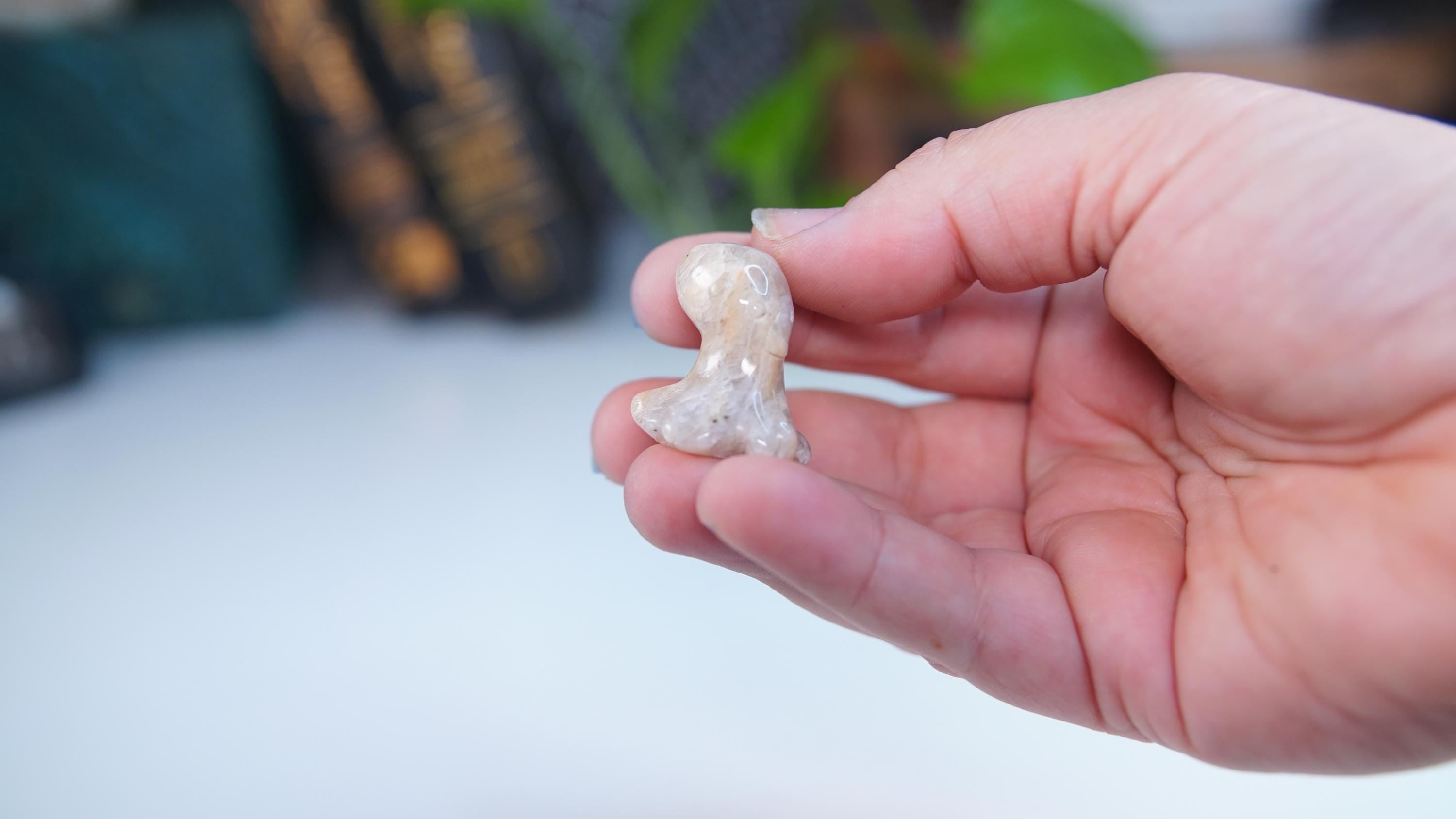 MINI Moonstone Octopus | US Seller | Chakra Healing, Reiki Healing Altar Balance Intuition