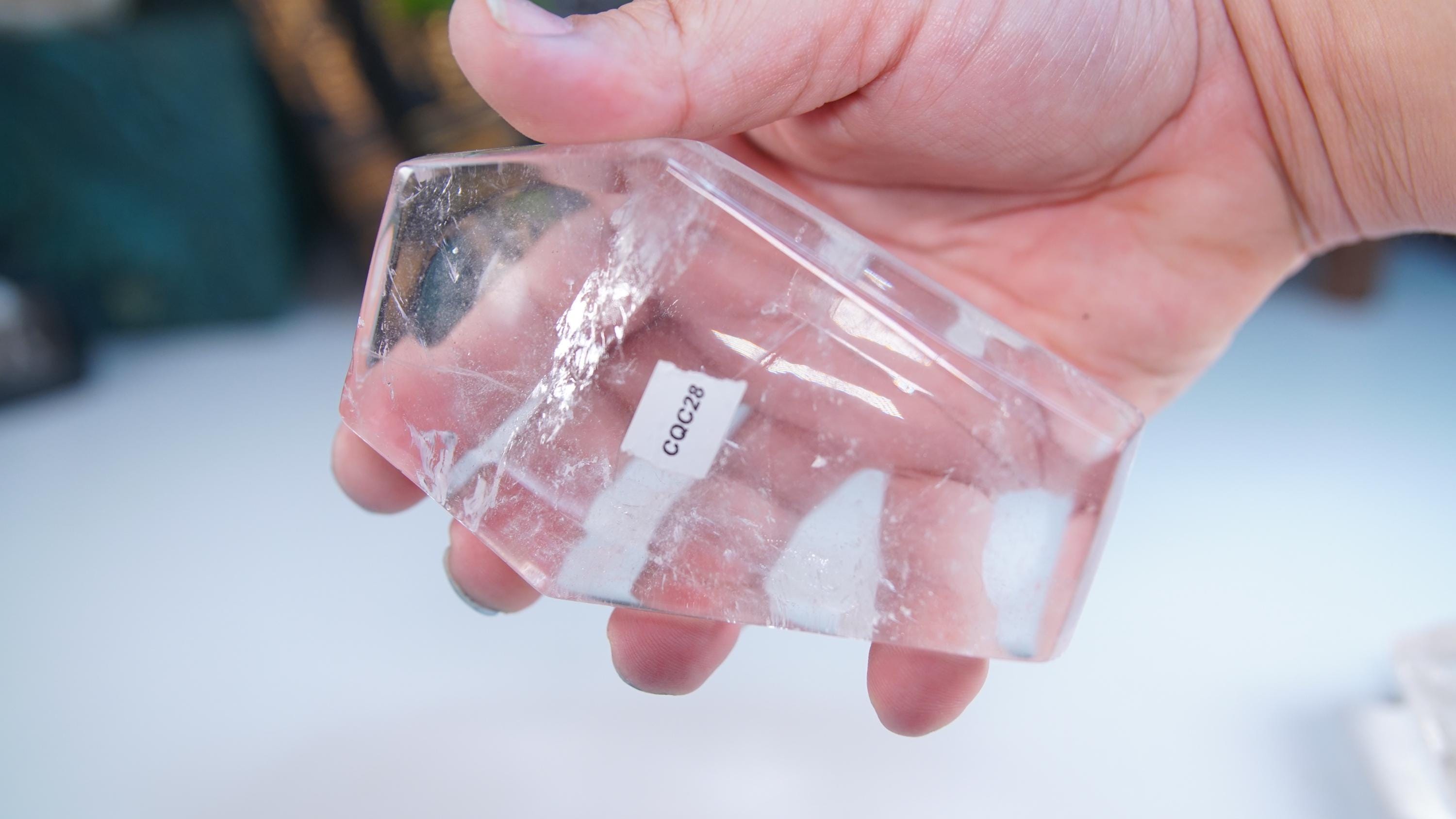 Large Clear Quartz Coffin Bowl | Intuitively Selected | High Quality Quartz | Crystal Carving | US Seller