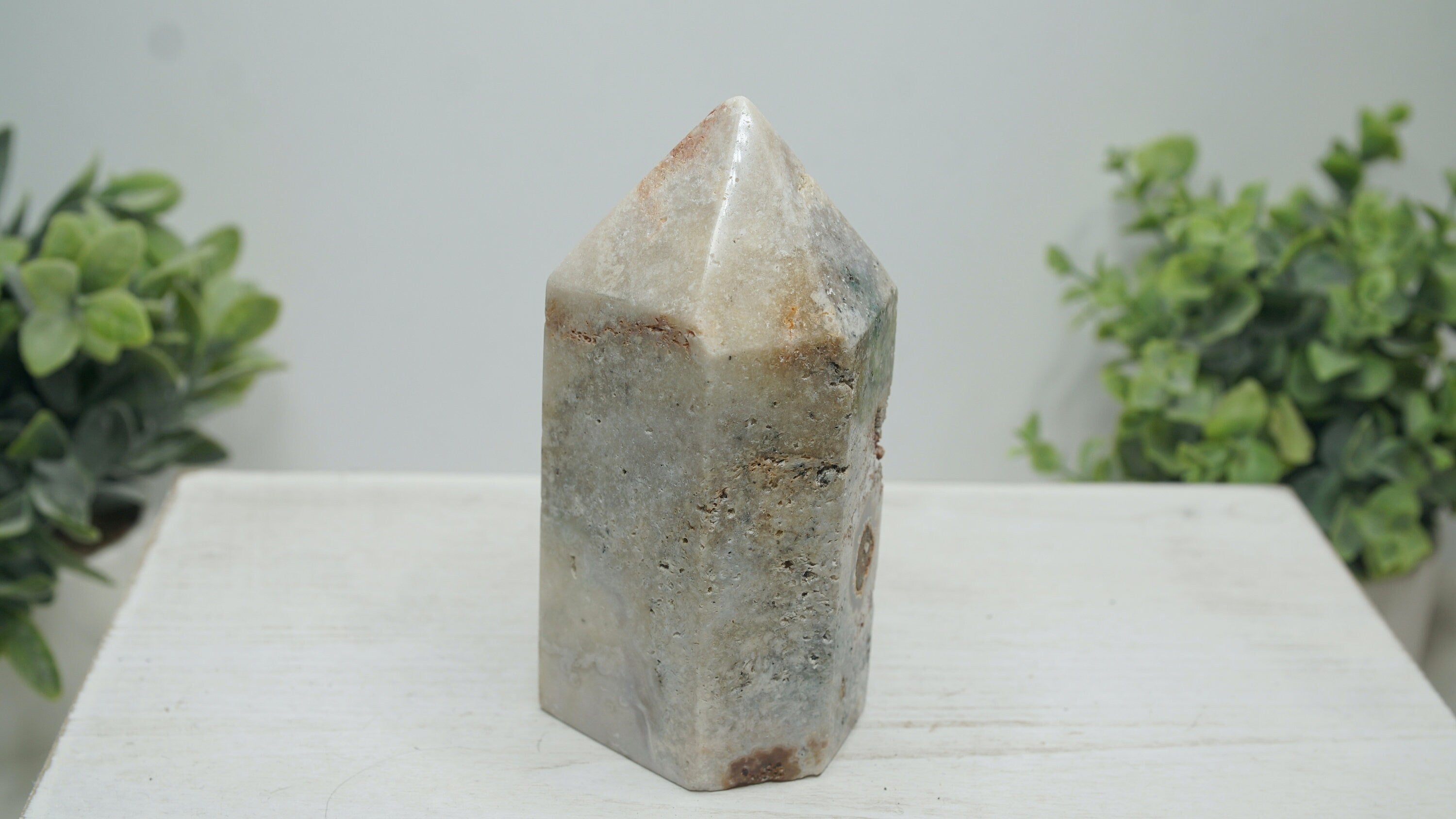 Large Druzy Pink Amethyst Jasper Agate Crystal Tower, Healing Tower, Crystal Tower, Chakra Healing, Reiki Healing Altar Calm Trust Grace