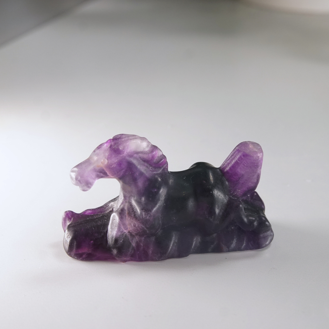 Rainbow Fluorite Horse Carving | Pick Your Favorite