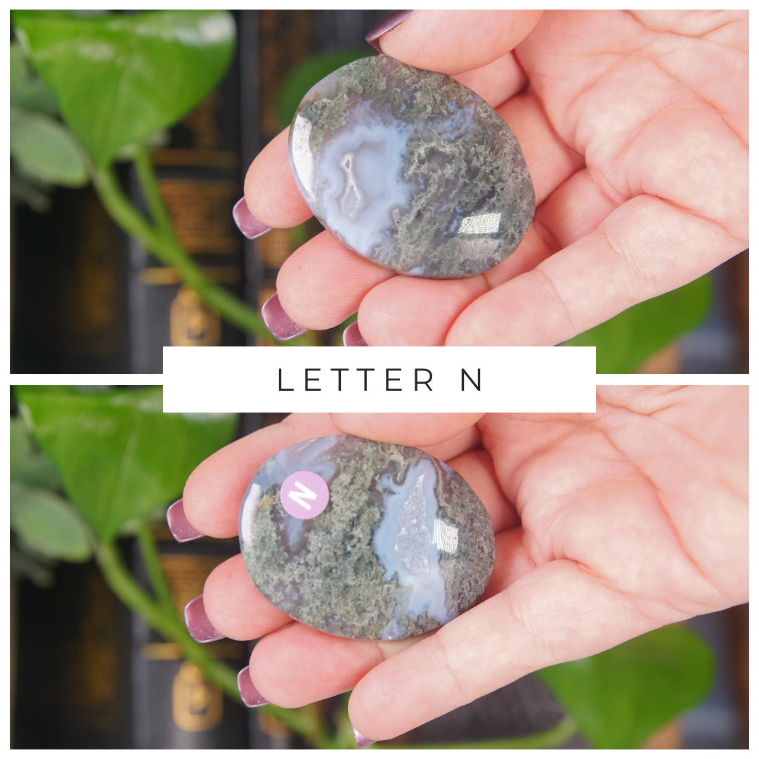 Moss Agate High Quality Palm Stones | Pick Your Favorite