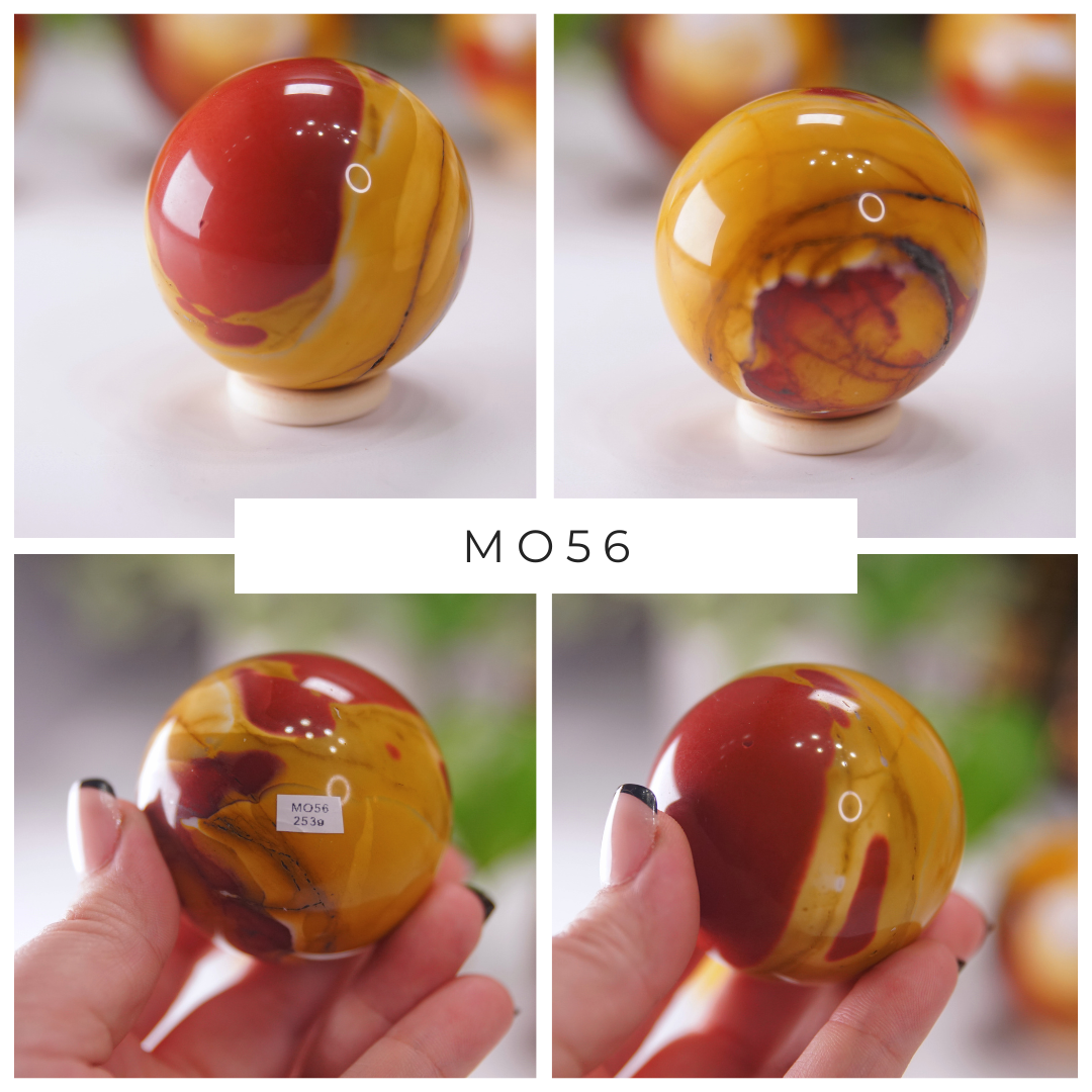 Red And Yellow Mookaite With Hematite Spheres | Pick Your Favorite