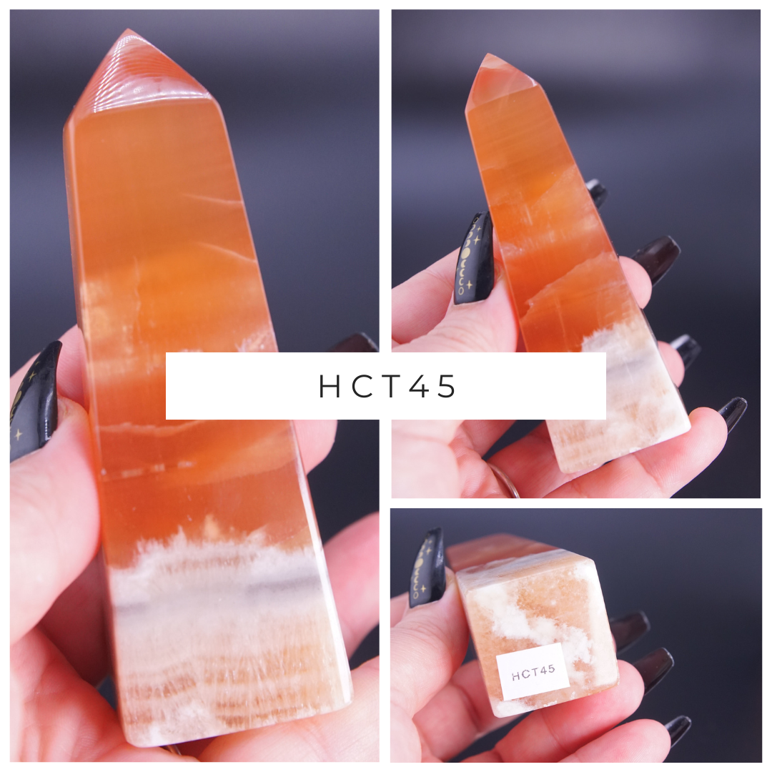 Honey Calcite Tower From Pakistan - Pick Your Favorite