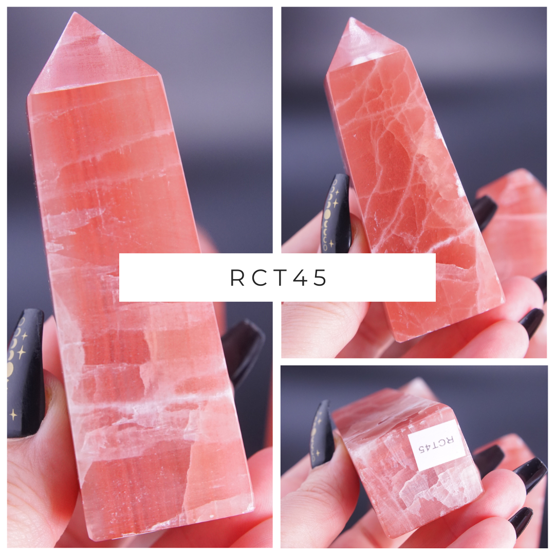 Rose Calcite Tower From Pakistan - Pick Your Favorite