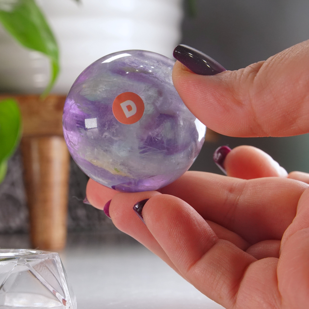Rainbow Fluorite Sphere | High Quality Glassy Fluorite Sphere (D)