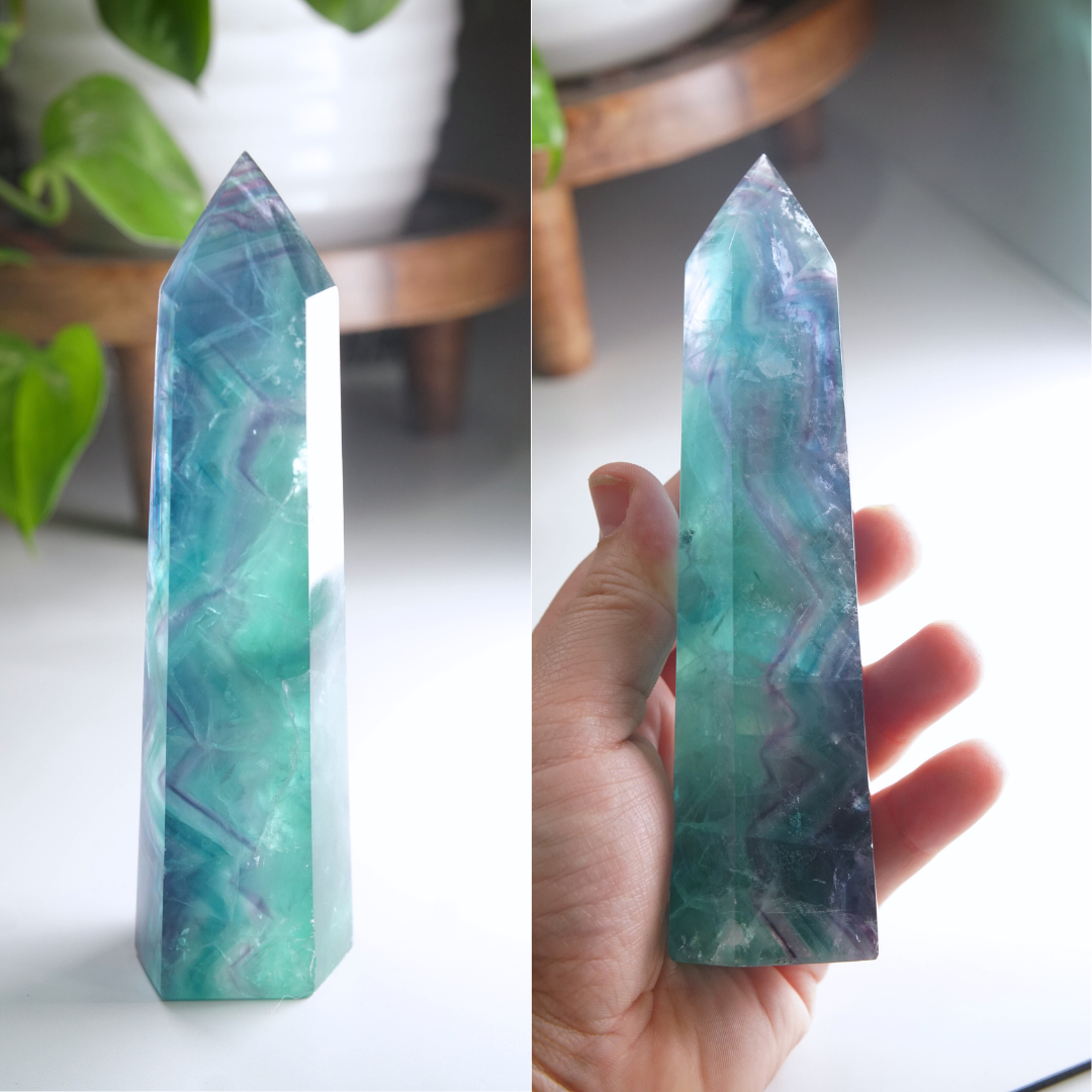 Rainbow Fluorite Tower | High Quality Glassy Fluorite Tower (I)