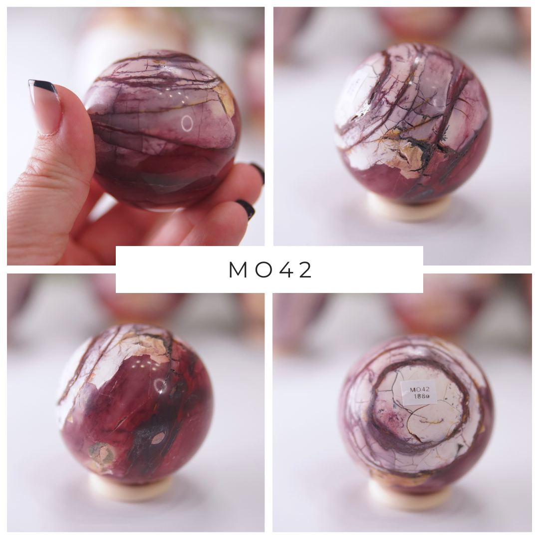 Spiderweb Mookaite With Hematite Spheres | Pick Your Favorite