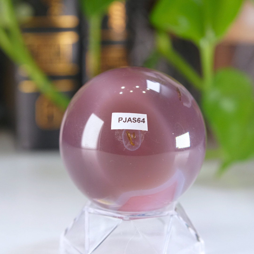 Pink Jelly Agate Sphere | Pick Your Favorite