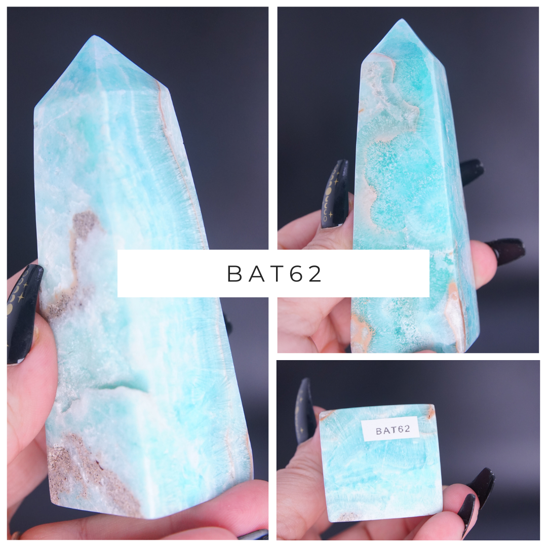 Blue Aragonite Calcite Tower From Pakistan - Pick Your Favorite