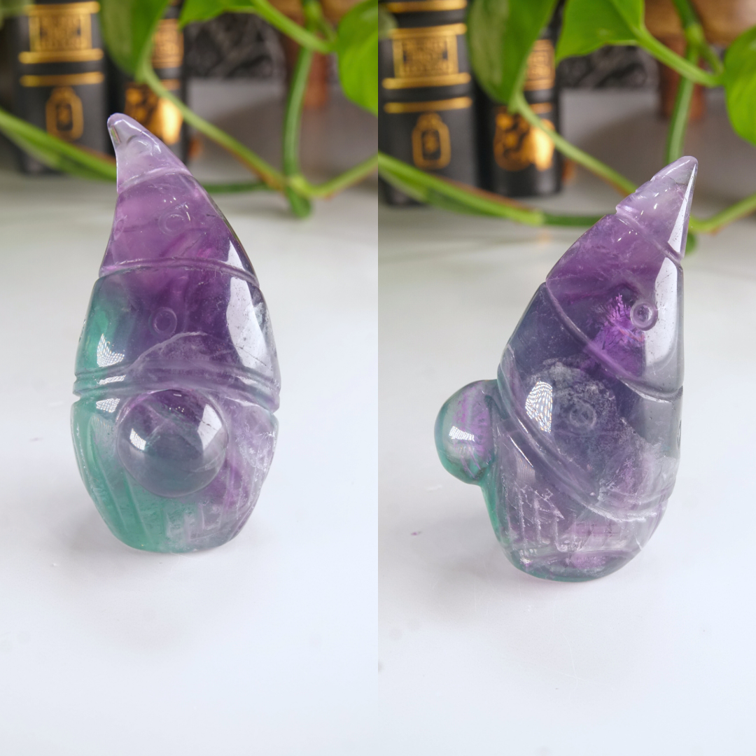Rainbow Fluorite Gnome Carving | Pick Your Favorite