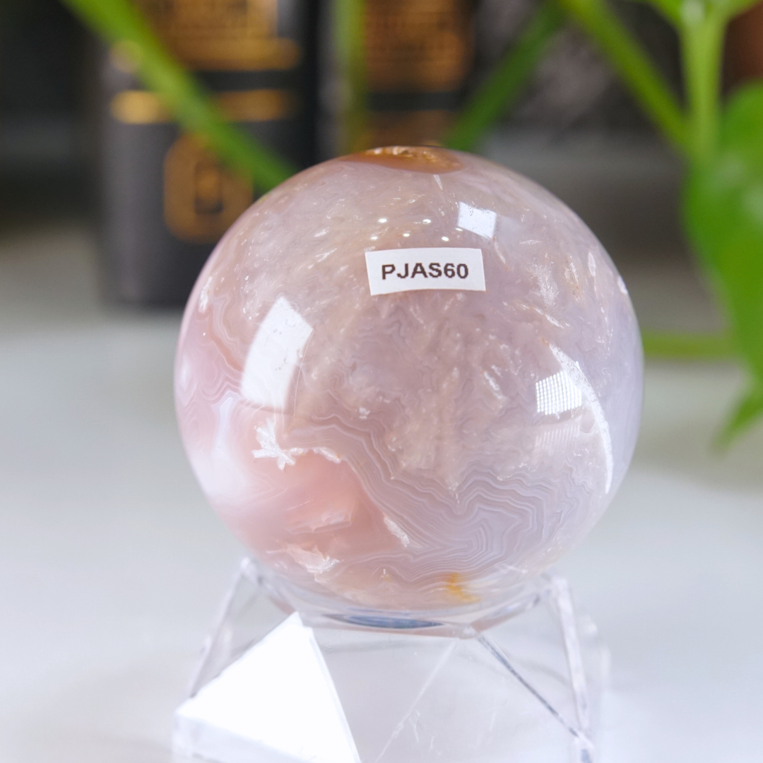 Pink Jelly Agate Sphere | Pick Your Favorite