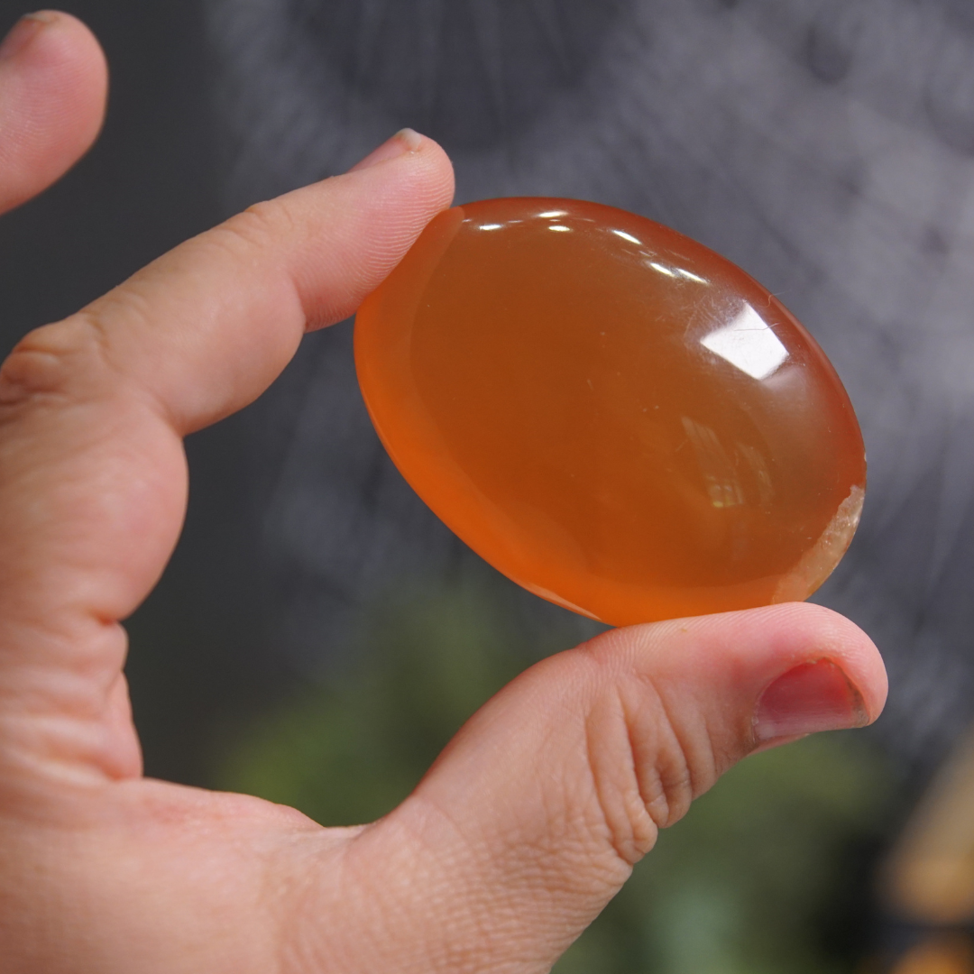 Honey Calcite Palms & Tumbles From Pakistan - Intuitively Selected