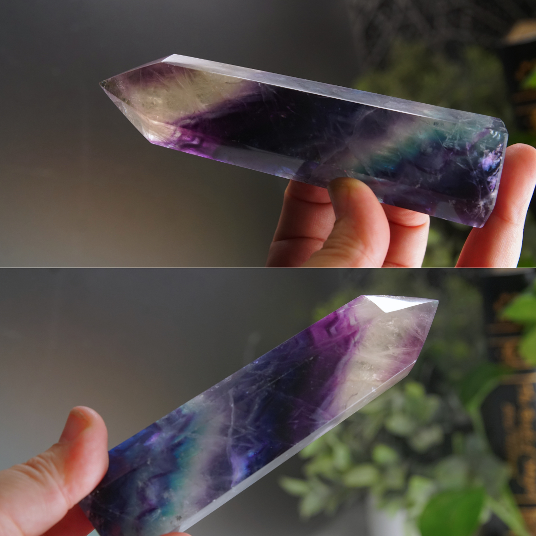 Rainbow Fluorite Tower | High Quality Glassy Fluorite Tower (E)