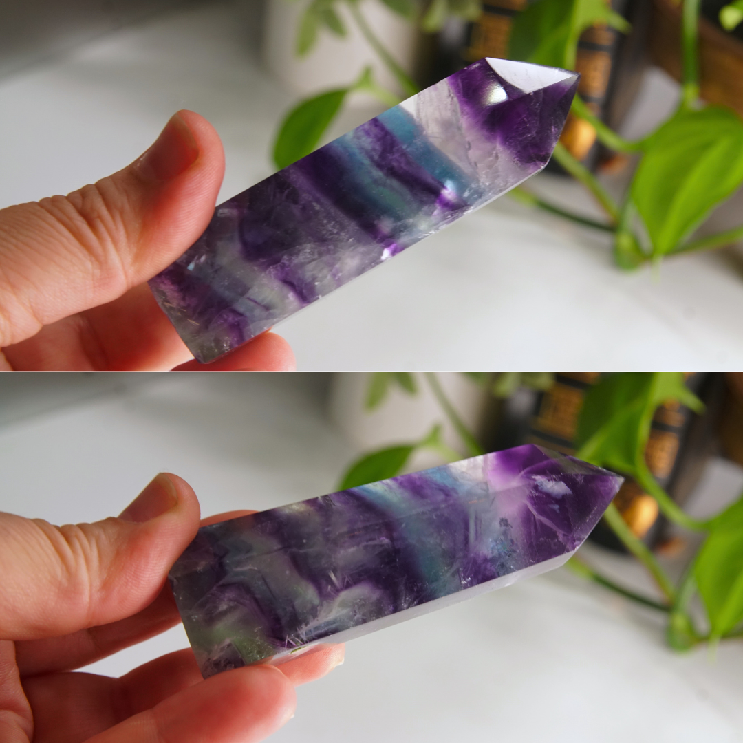 Rainbow Fluorite Tower | High Quality Glassy Fluorite Tower (C)