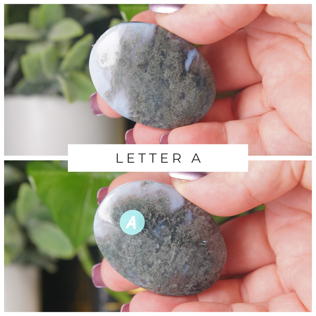 Moss Agate High Quality Palm Stones | Pick Your Favorite