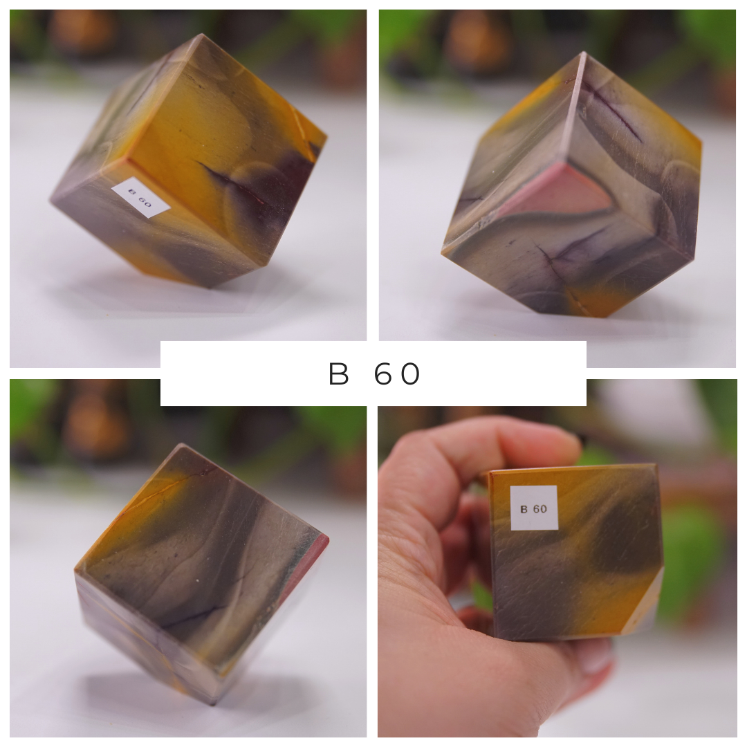 Purple And Yellow Mookaite Cubes | Pick Your Favorite