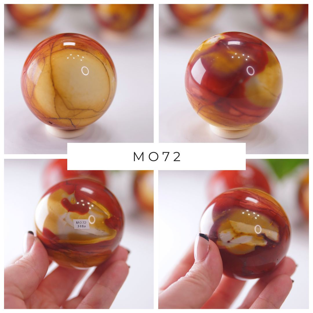 Red And Yellow Mookaite With Hematite Spheres | Pick Your Favorite