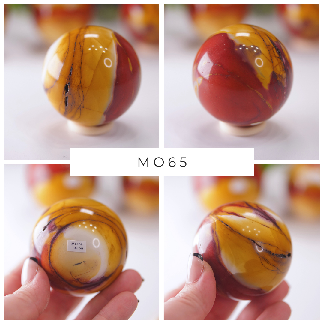 Red And Yellow Mookaite With Hematite Spheres | Pick Your Favorite