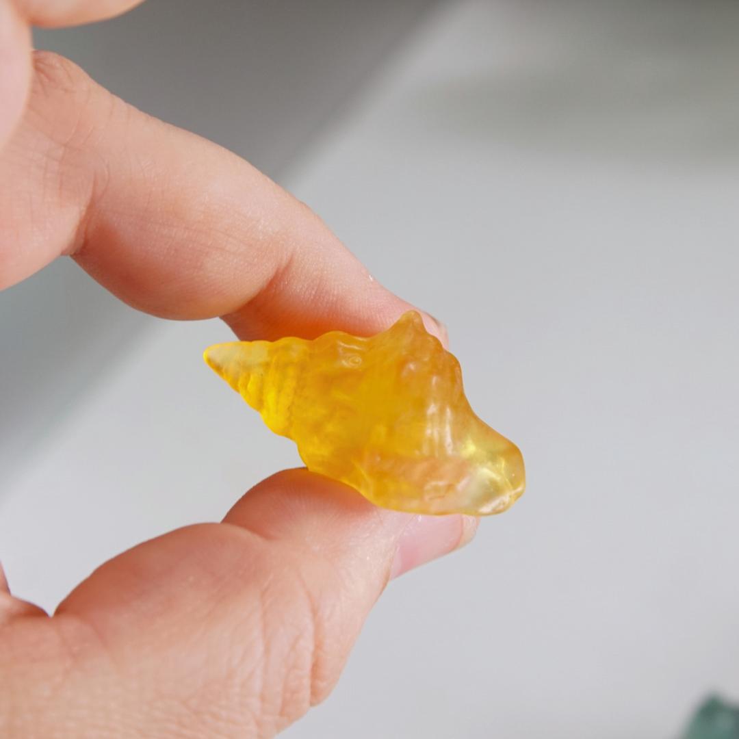 MINI Candy Fluorite Seashell Carving | Intuitively Chosen