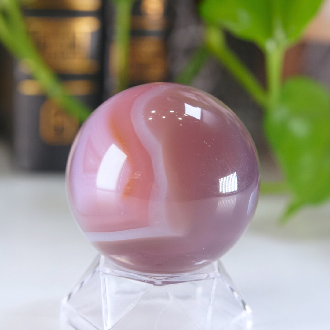 Pink Jelly Agate Sphere | Pick Your Favorite
