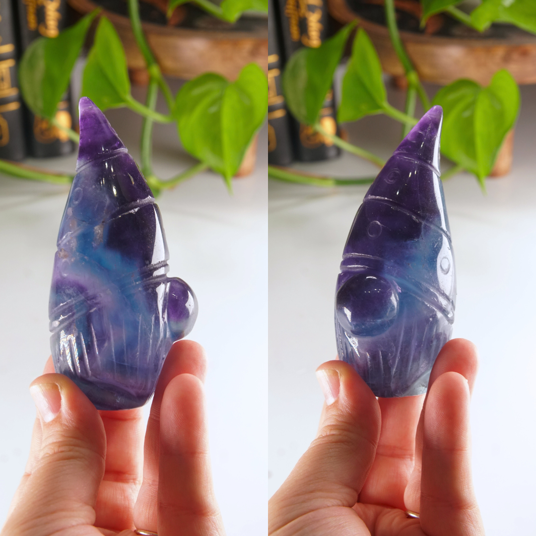 Rainbow Fluorite Gnome Carving | Pick Your Favorite