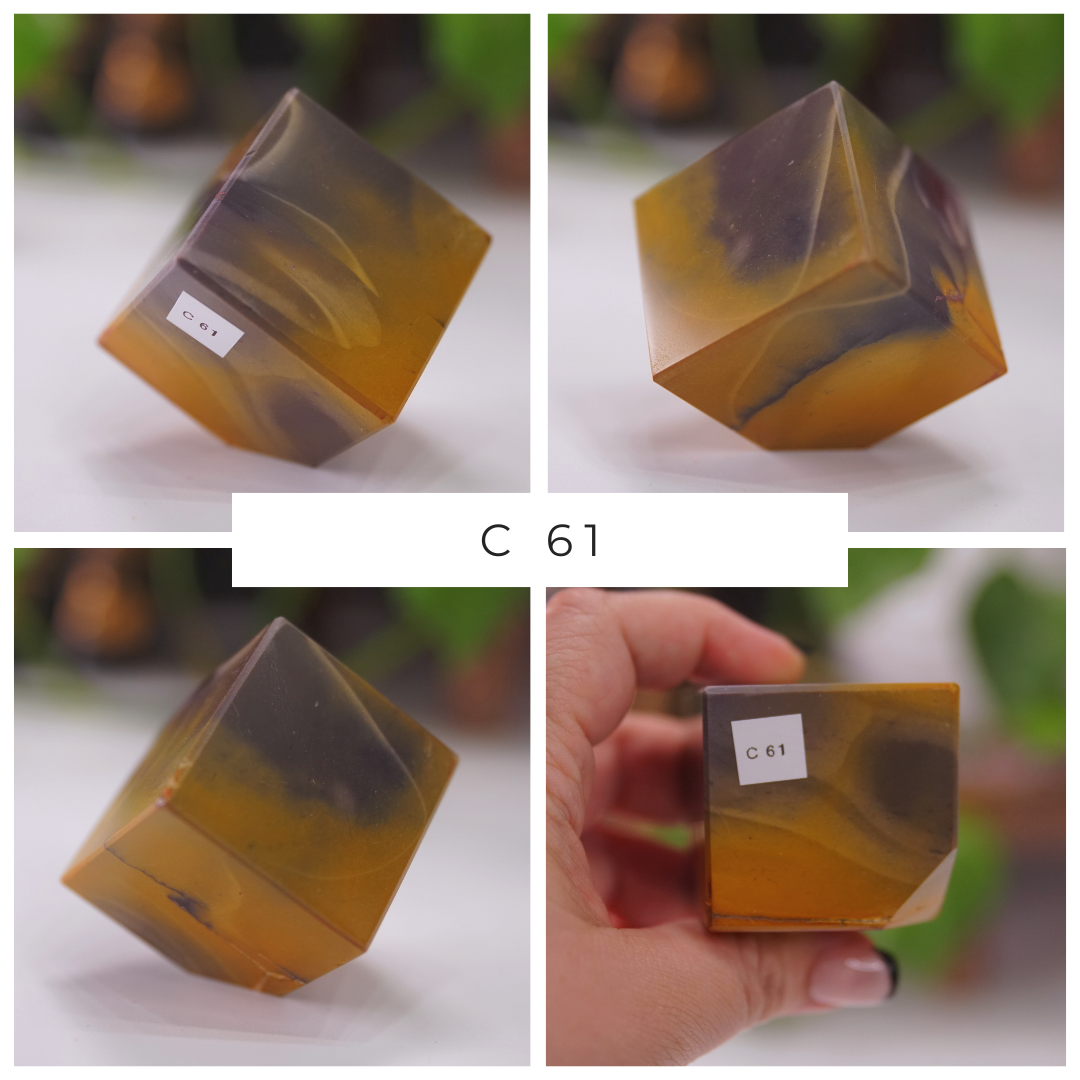 Purple And Yellow Mookaite Cubes | Pick Your Favorite