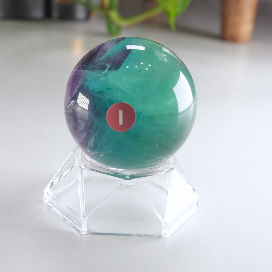 Rainbow Fluorite Sphere | High Quality Glassy Fluorite Sphere (I)