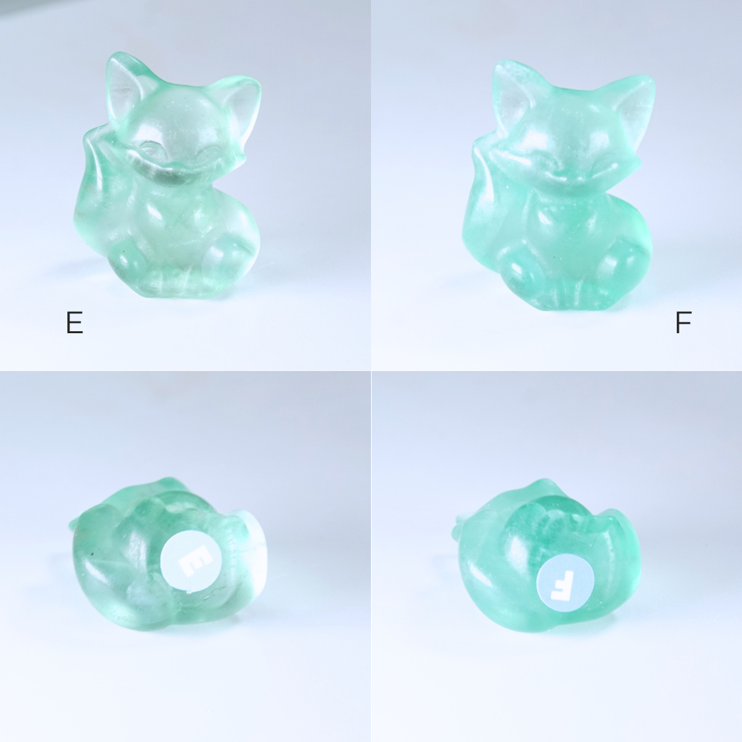 MINI Candy Fluorite Fox Carving | Pick Your Favorite
