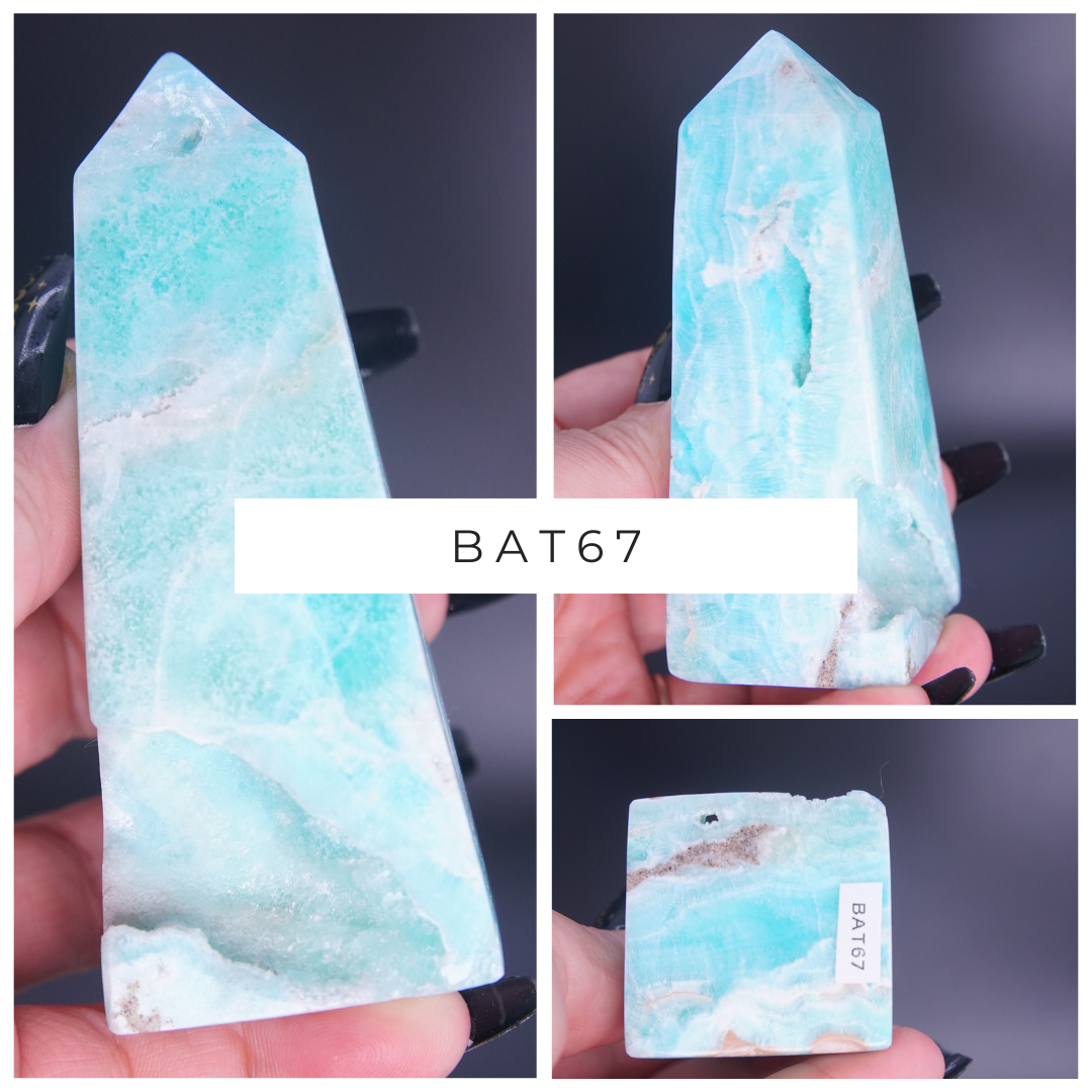 Blue Aragonite Calcite Tower From Pakistan - Pick Your Favorite