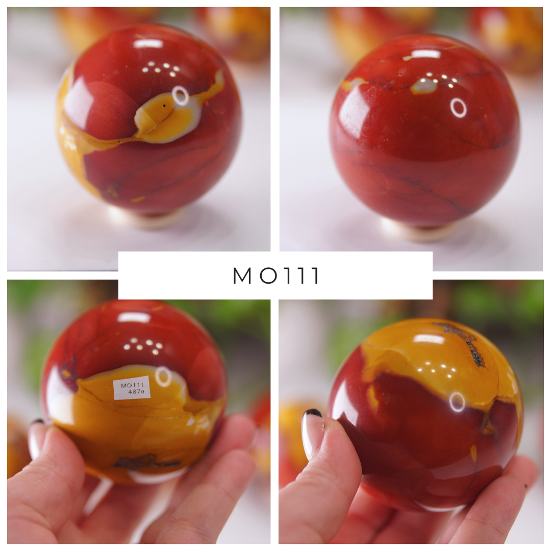 Red And Yellow Mookaite With Hematite Spheres | Pick Your Favorite