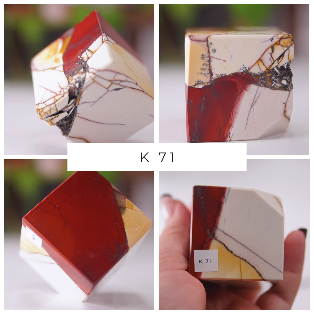 Red And White Mookaite Cubes | Pick Your Favorite