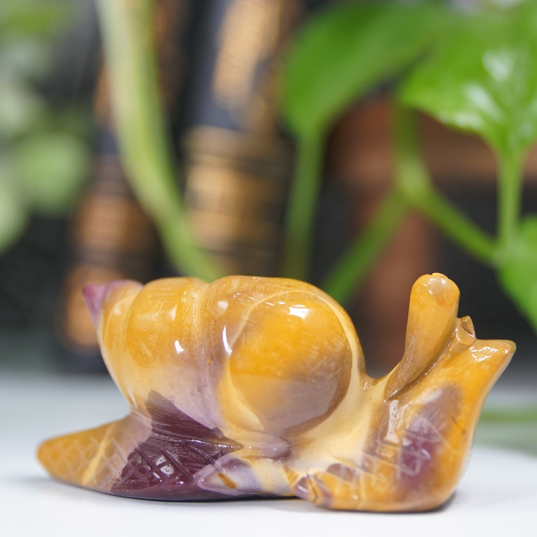 Mookaite Snail Boutique Carving