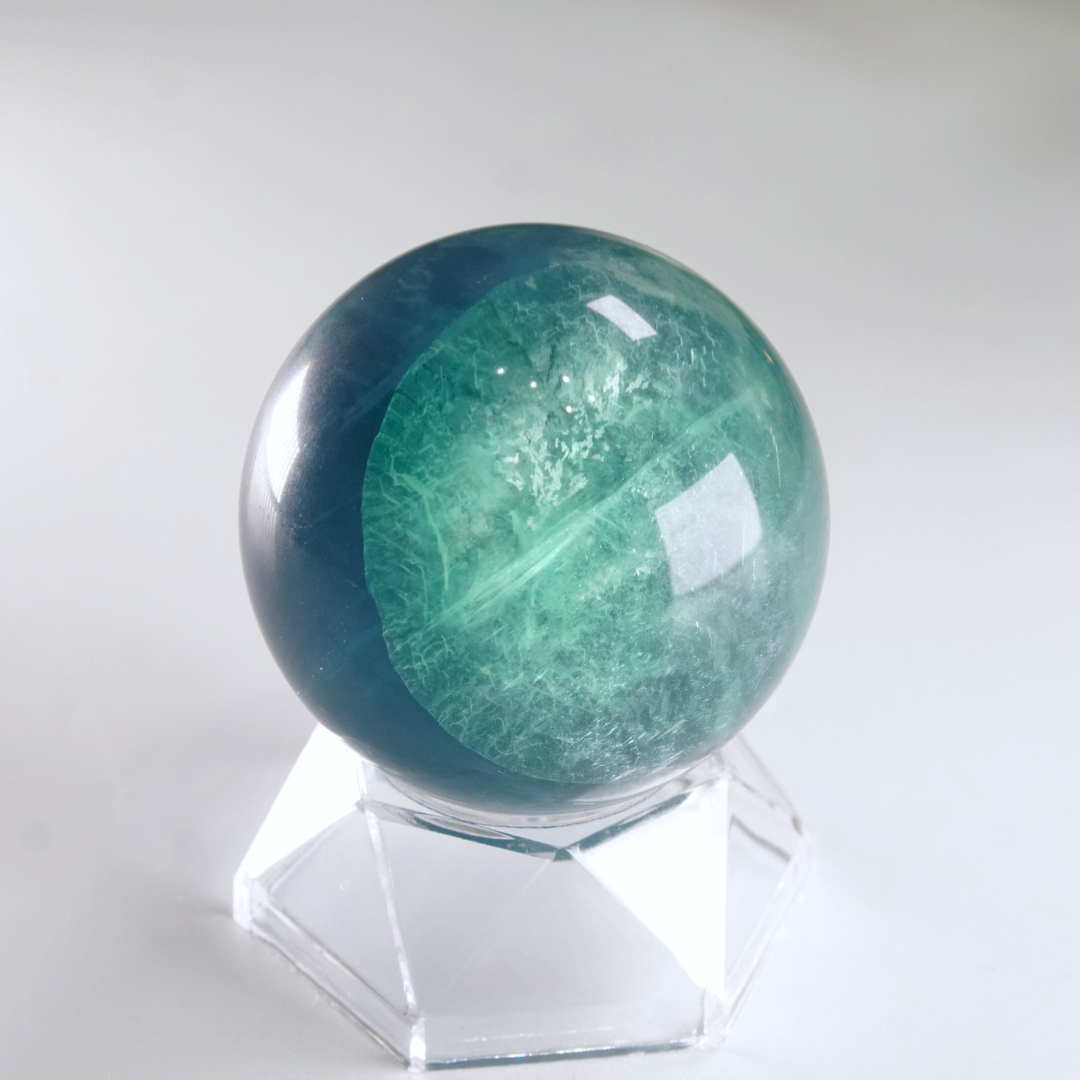 Rainbow Fluorite Sphere | High Quality Glassy Fluorite Sphere (G)