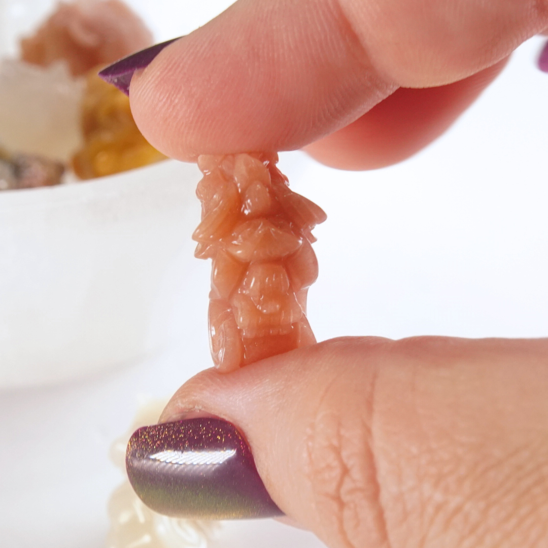 MINI Alashan Agate Unicorn Carving | Intuitively Chosen