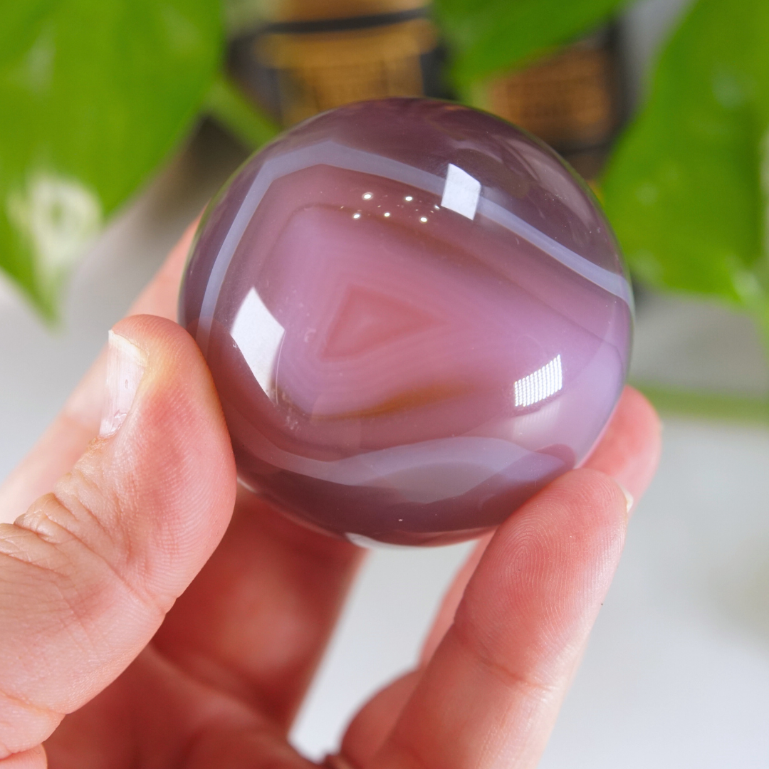 Pink Jelly Agate Sphere | Pick Your Favorite