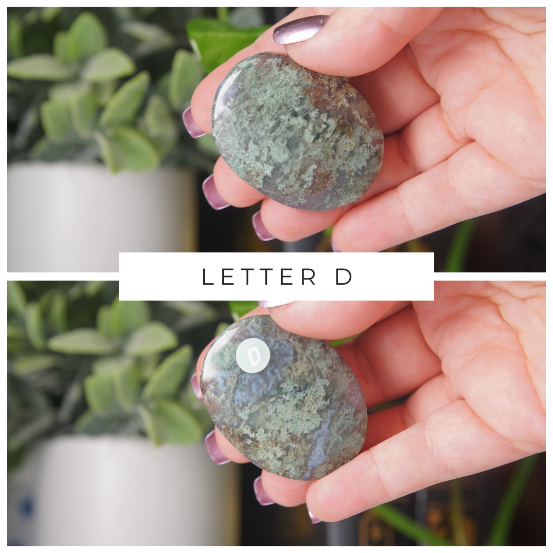 Moss Agate High Quality Palm Stones | Pick Your Favorite