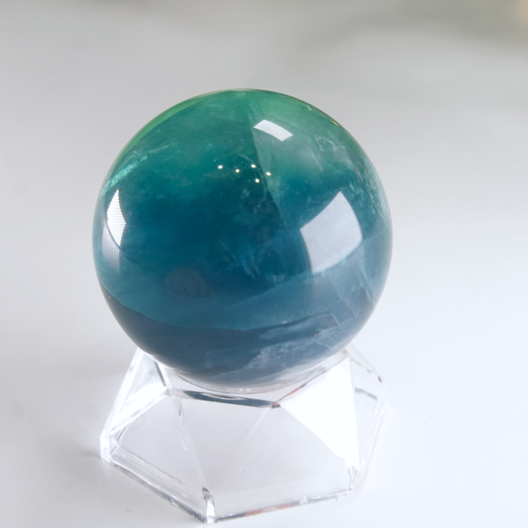 Rainbow Fluorite Sphere | High Quality Glassy Fluorite Sphere (G)