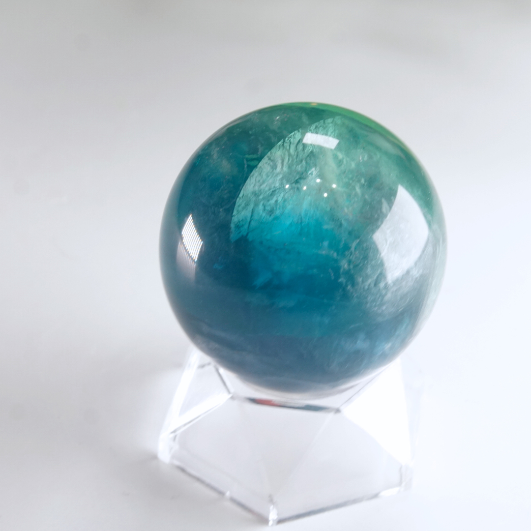 Rainbow Fluorite Sphere | High Quality Glassy Fluorite Sphere (G)