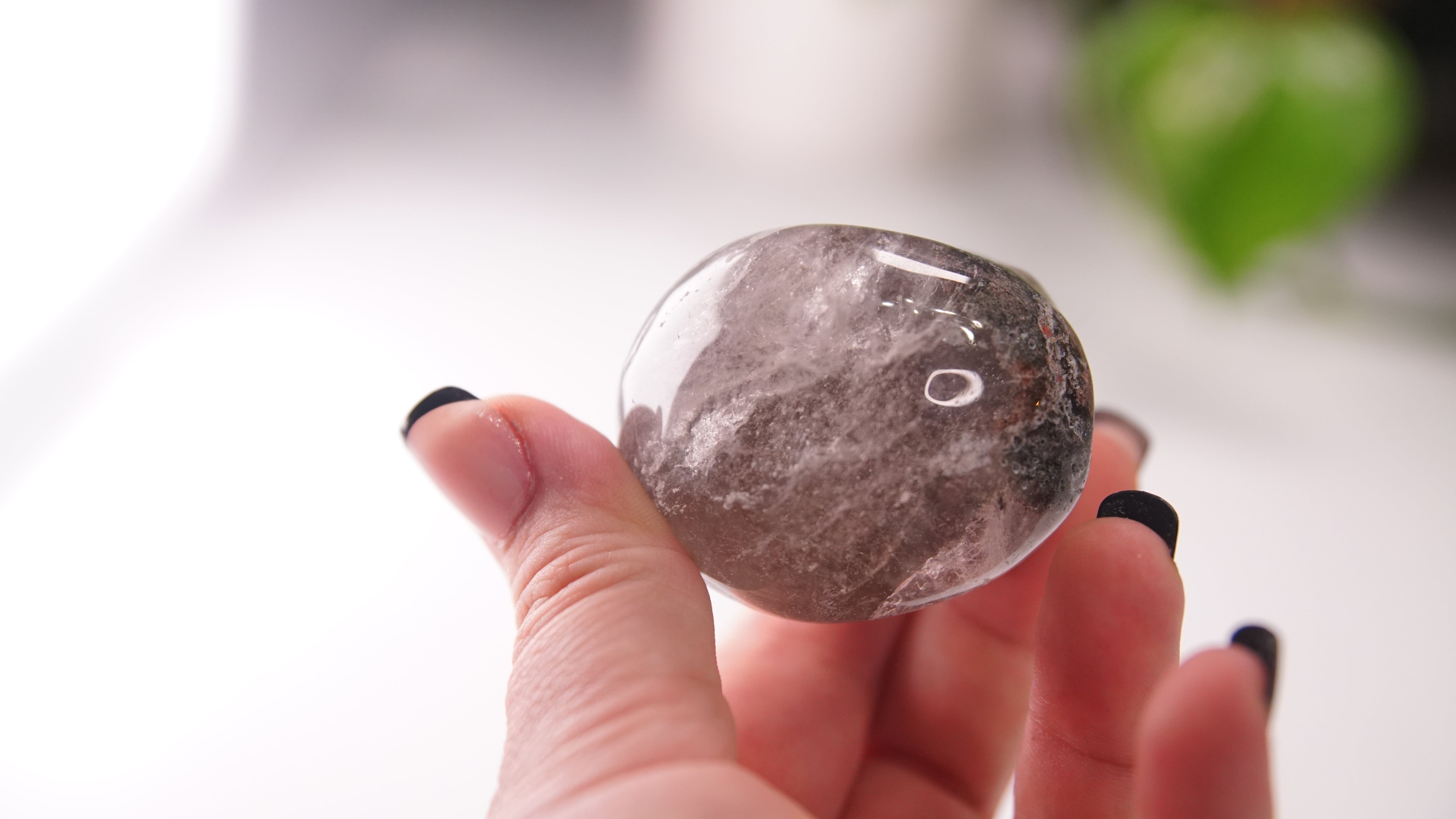 Garden Quartz Skulls Lodolite With Inclusions Crystal Carving (Large)
