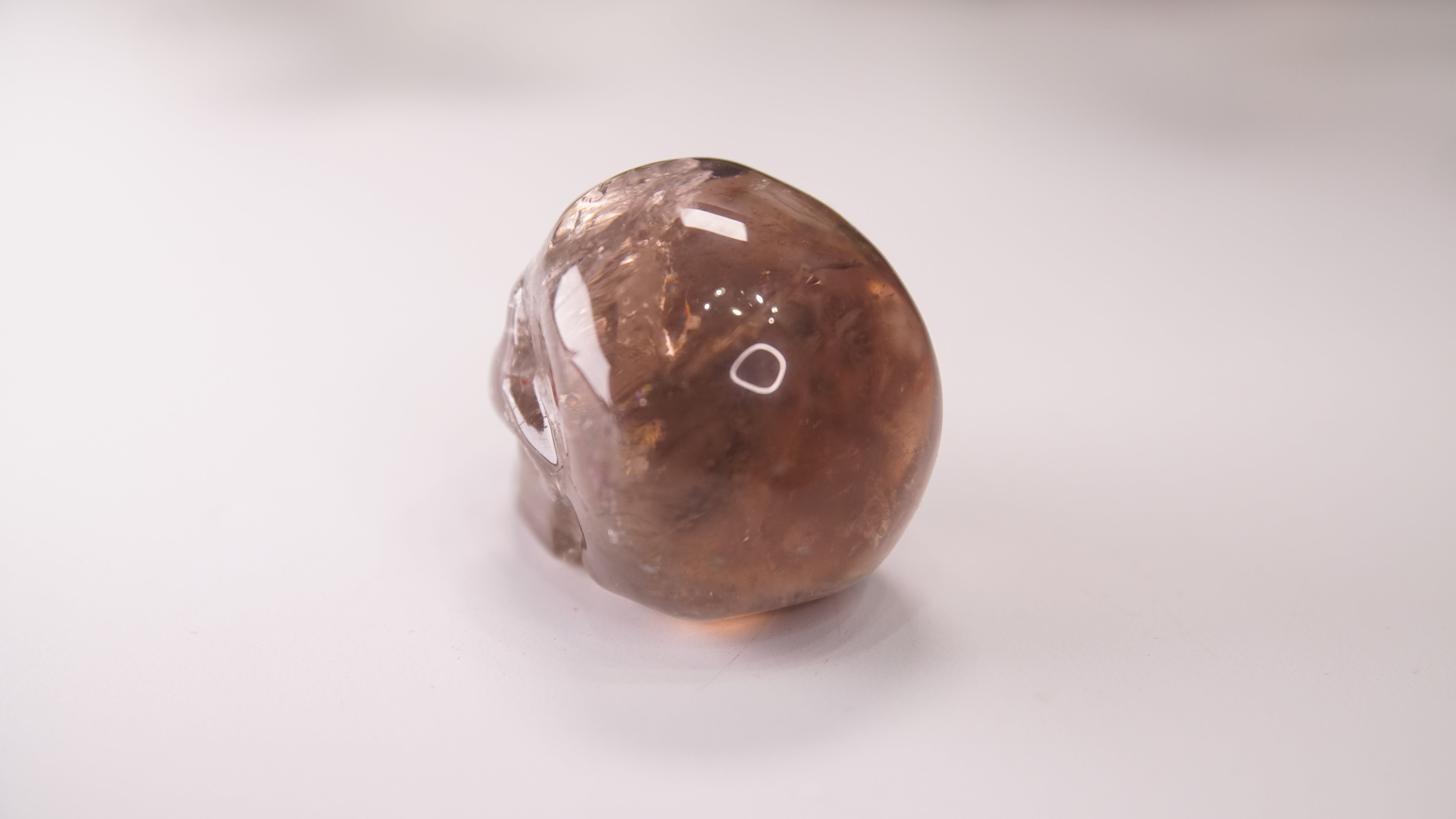 High Quality Smoky Quartz With Inclusions Crystal Carving