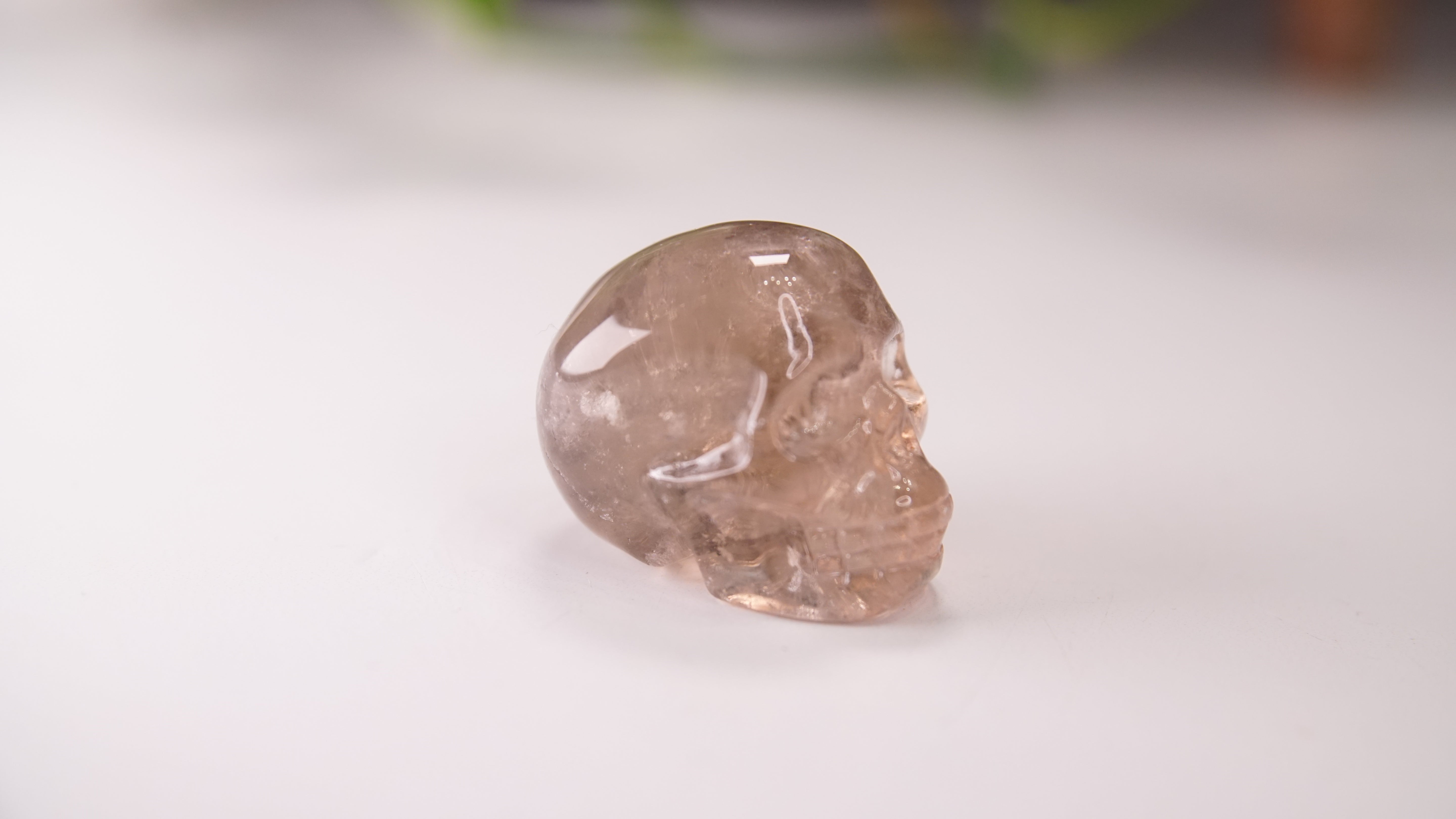 High Quality Smoky Quartz With Inclusions Crystal Carving