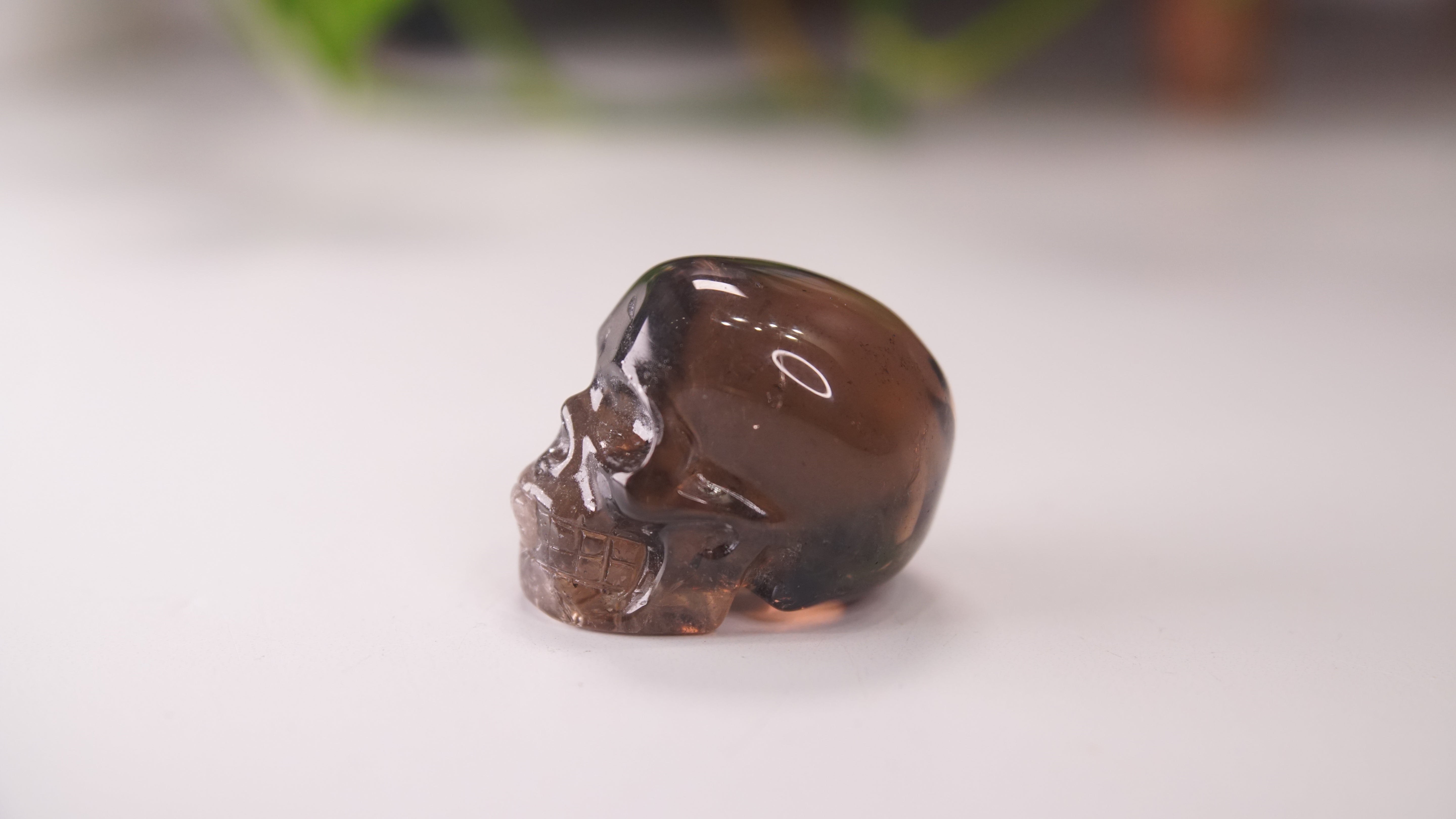 High Quality Smoky Quartz With Inclusions Crystal Carving