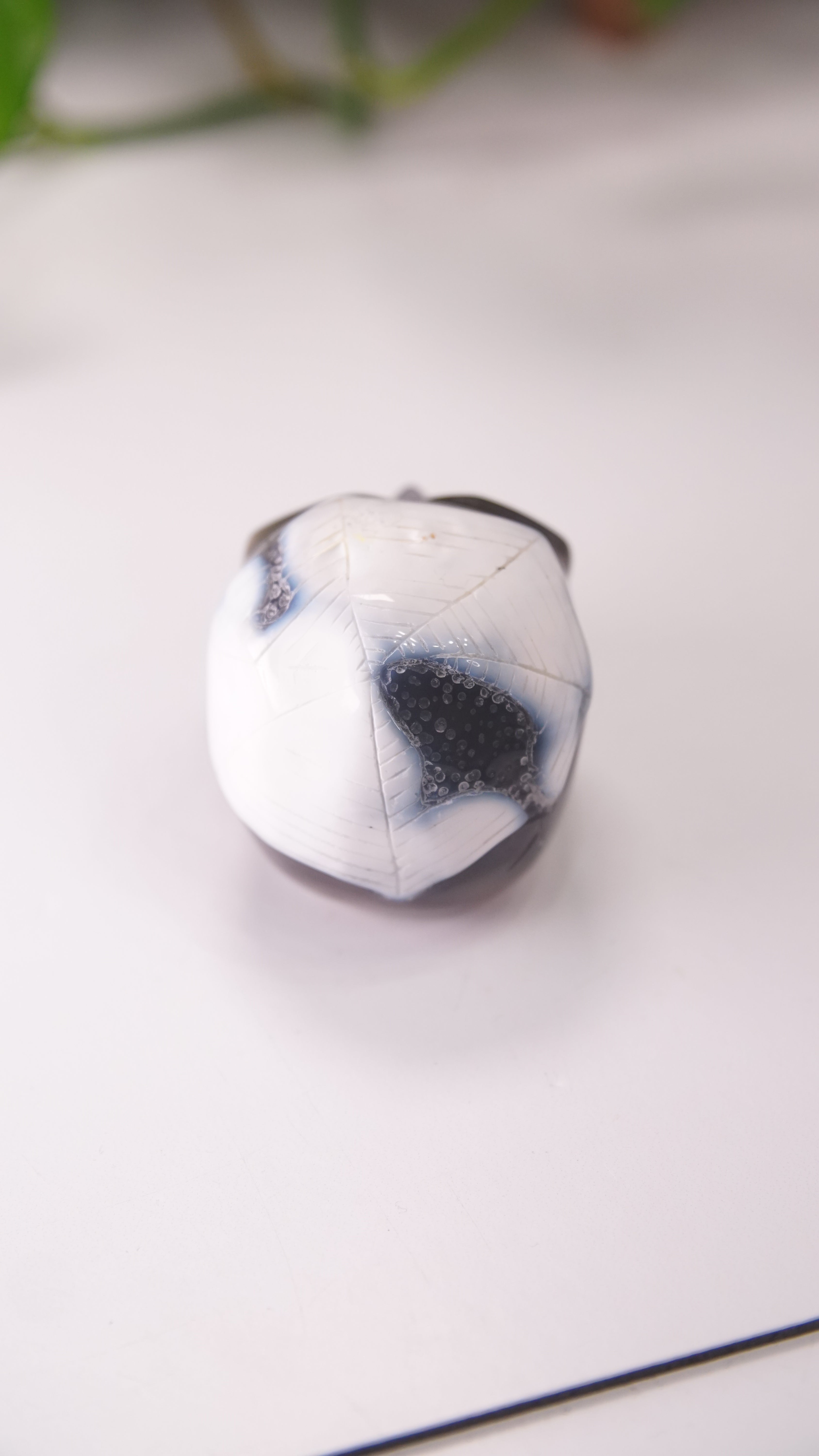 Orca Agate Large Skull Hand Carved Carving
