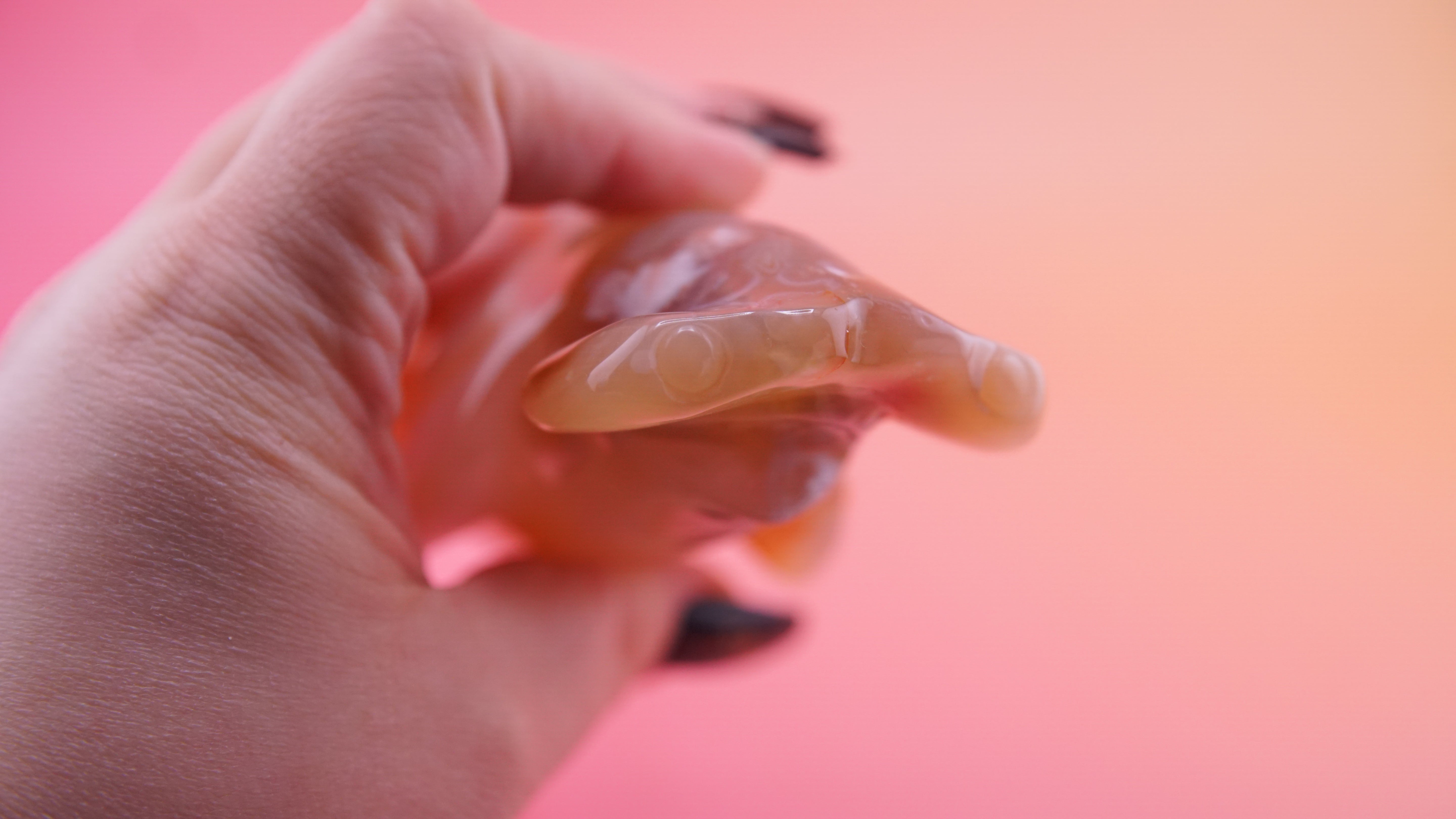 Flower Agate Hammerhead Shark Boutique Carving