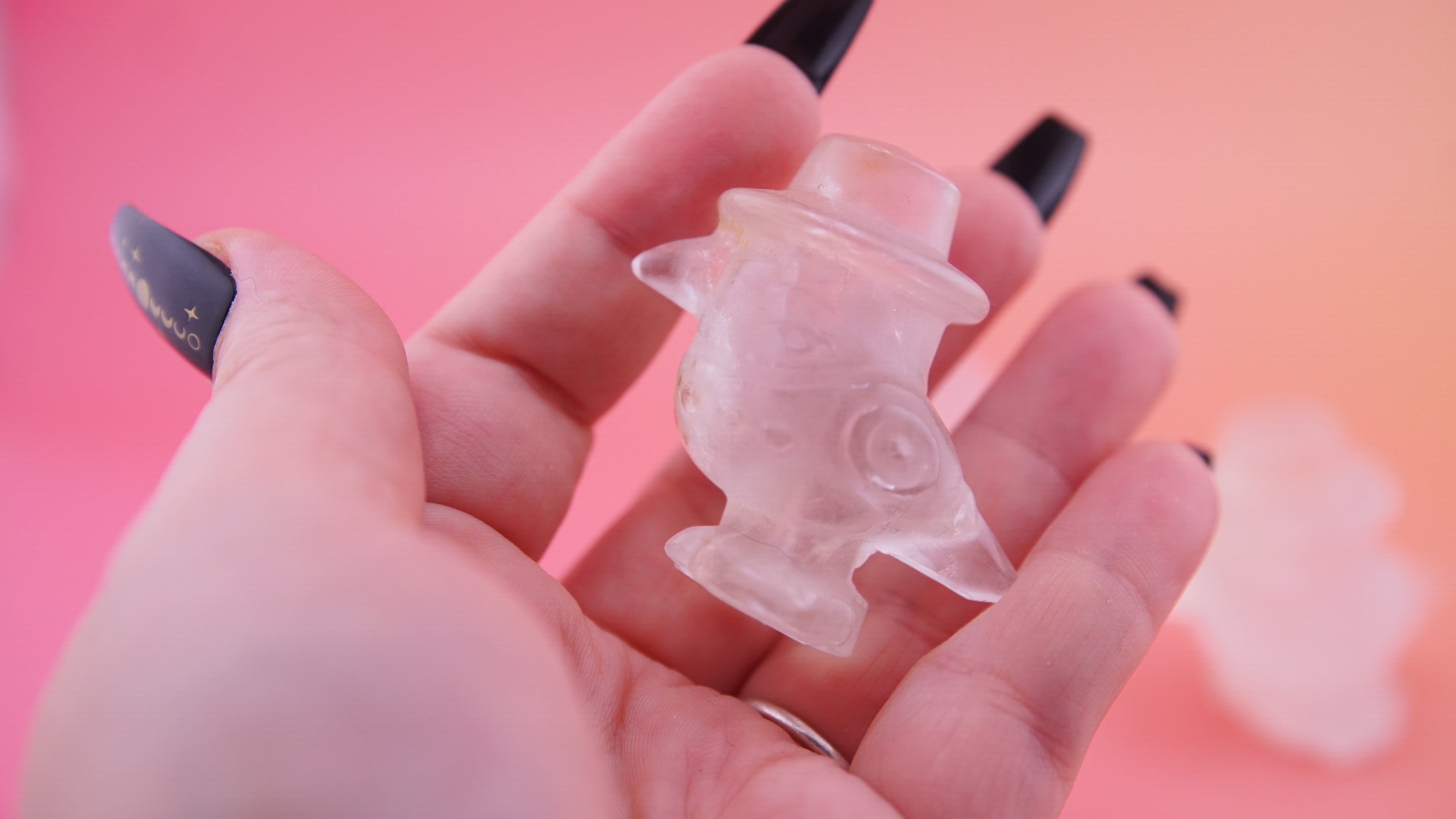Demon Hunter Fandom Carving | Bird Carving | Clear Quartz
