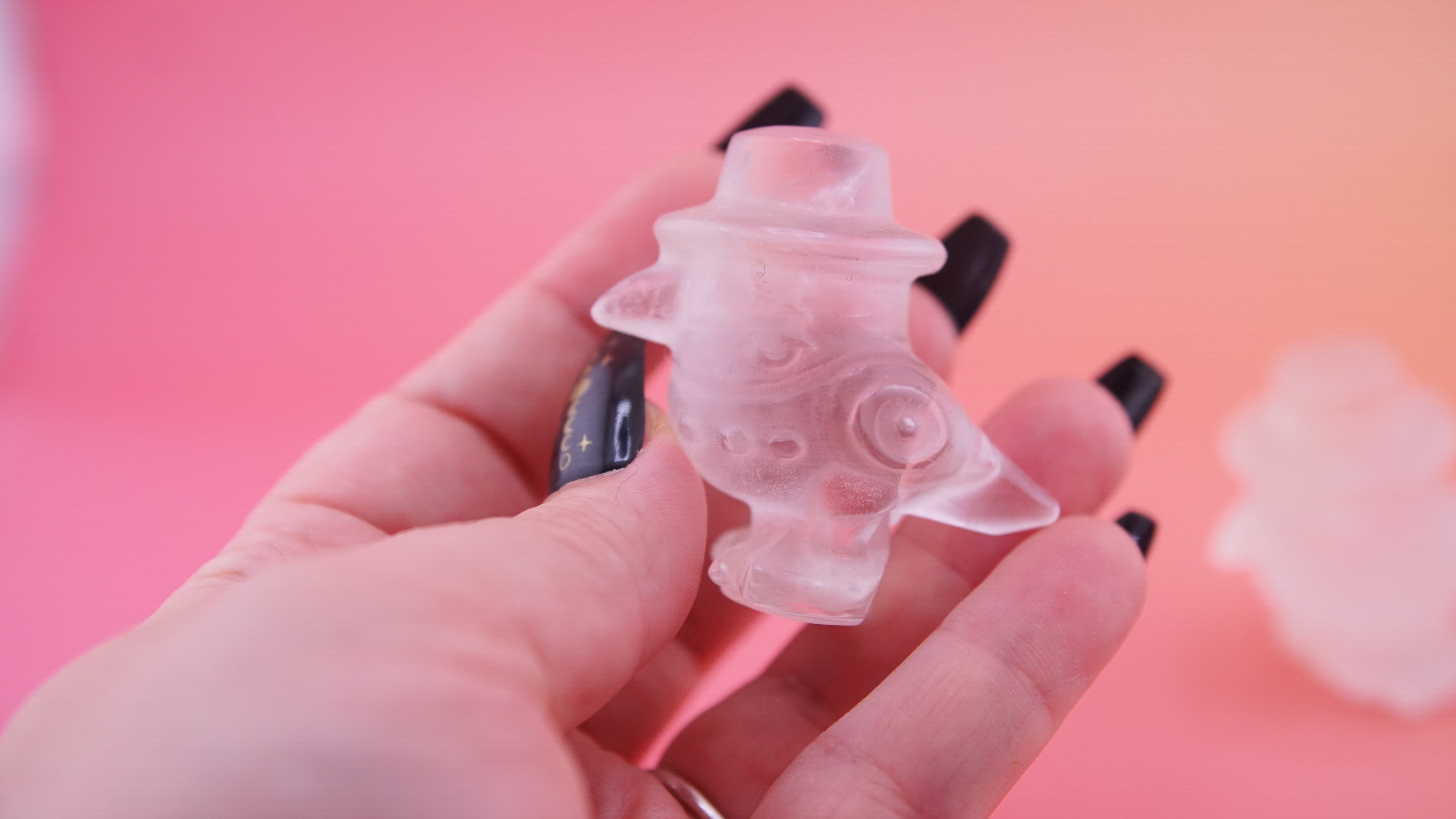 Demon Hunter Fandom Carving | Bird Carving | Clear Quartz