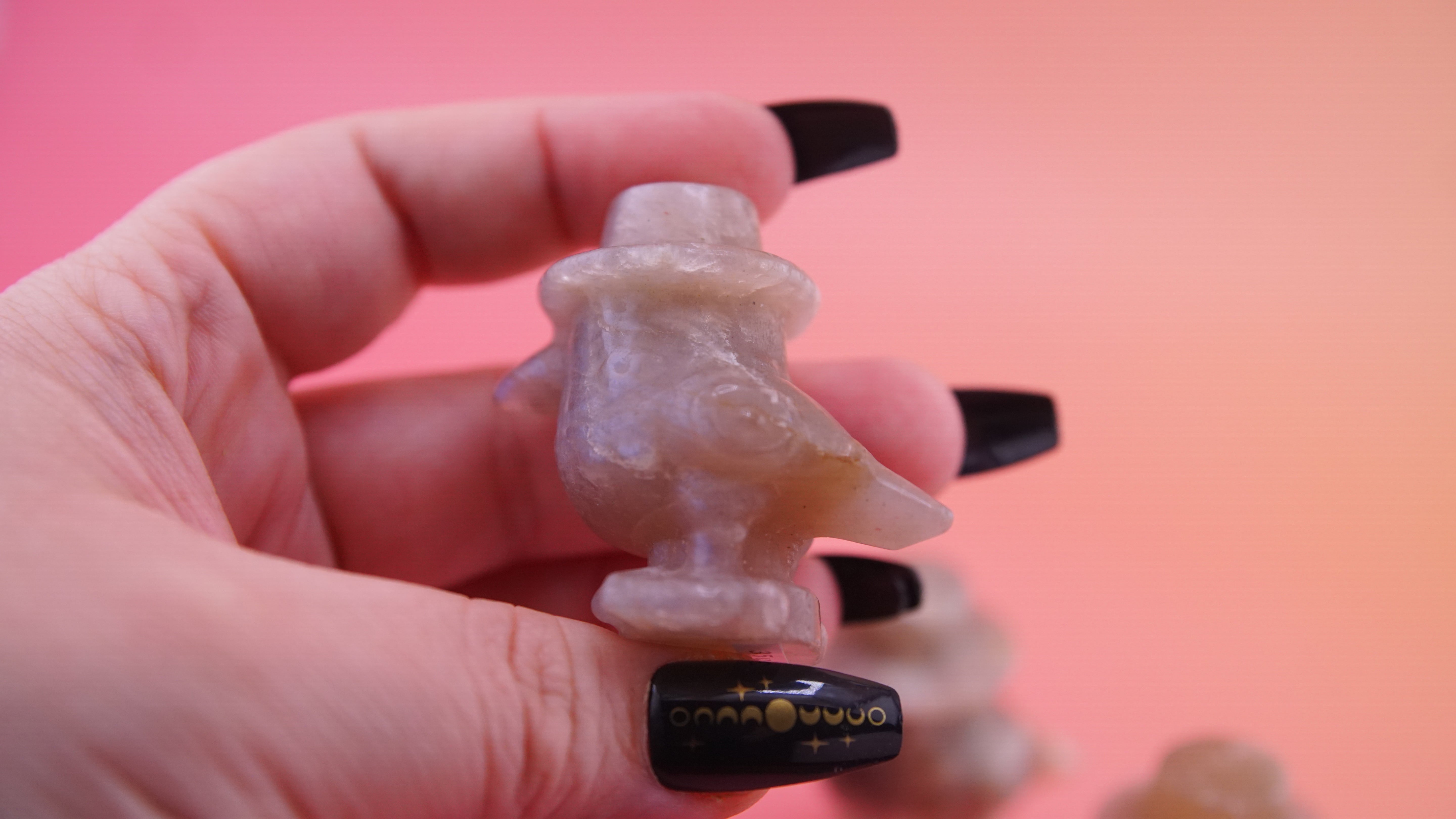 Demon Hunter Fandom Carving | Bird Carving | Moonstone