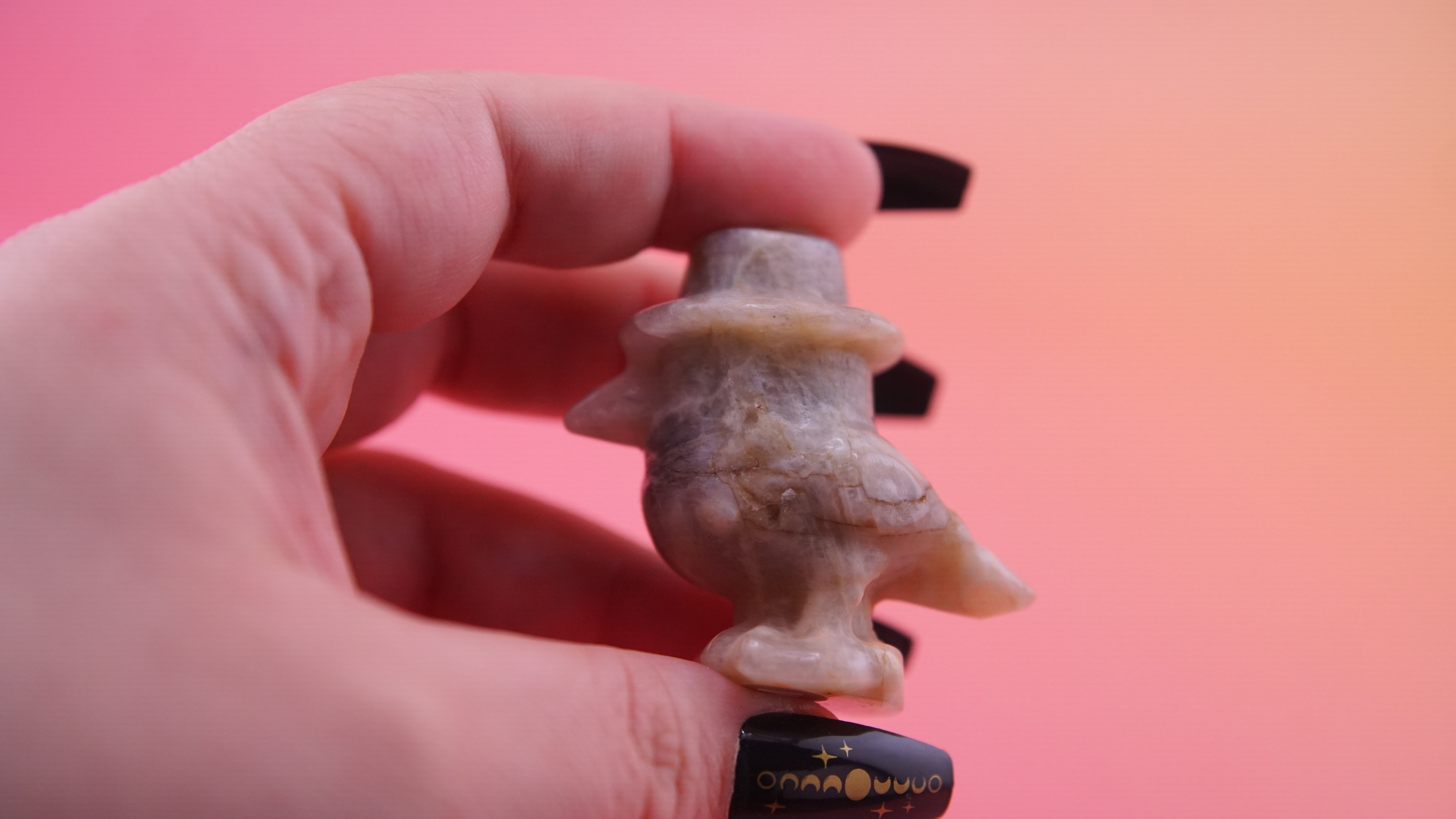 Demon Hunter Fandom Carving | Bird Carving | Moonstone